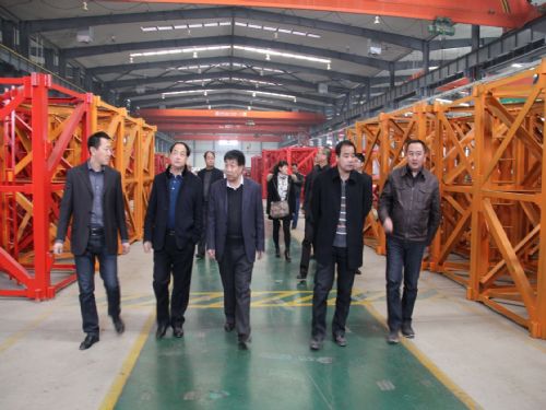 甘肅建投二建集團領導來裝備公司觀摩指導工作